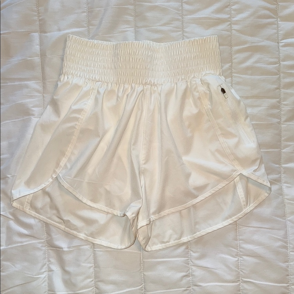 White Women's Athletic Shorts